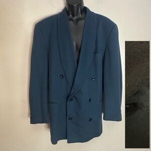 Verri Double Breasted Flannel Blazer EU 54  ~US 44R Made in Italy Gently worn